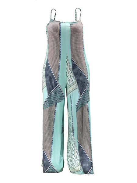 Loose Casual One-Piece Trousers With Halter Print
HFBU9YM24M