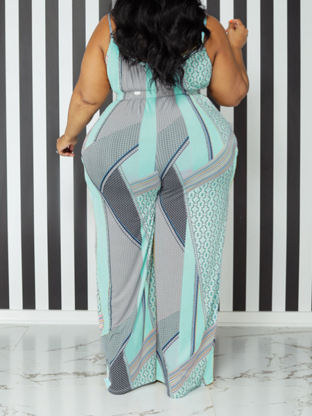 Loose Casual One-Piece Trousers With Halter Print
HFBU9YM24M