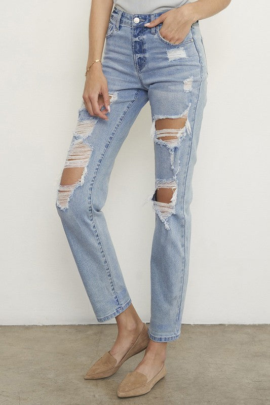 Ripped Boyfriend Jeans