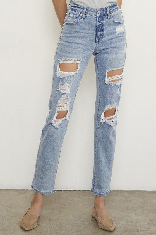 Ripped Boyfriend Jeans