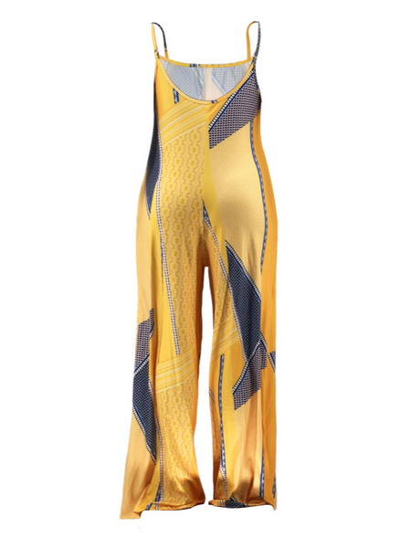 Loose Casual One-Piece Trousers With Halter Print
HFBU9YM24M