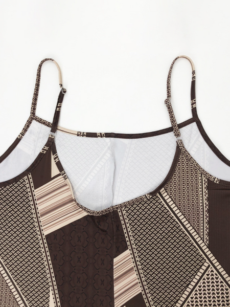 Loose Casual One-Piece Trousers With Halter Print
HFBU9YM24M