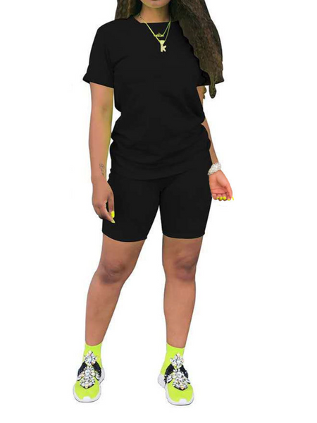Pure-Colored Simple Sports Suit H68XZEAPZH