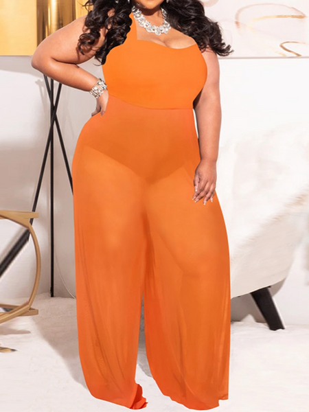 Slim fitting waist and sexy see-through long pants HWFSYRNCVW