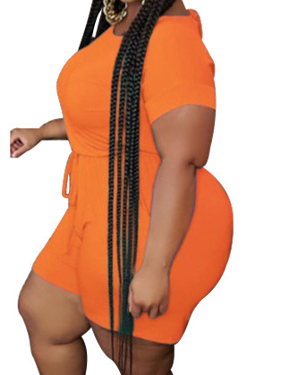 Fashion And Leisure Loose Solid Color Tie Women's Jumpsuit HW56YCHR6B