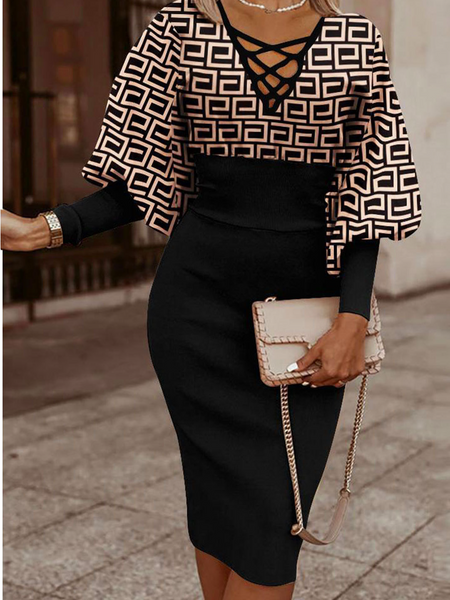 Sexy Slim Printed Dress HW5823S2Z5