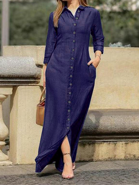 Long Denim Skirt With Neutral Style HWWYF5PNDL