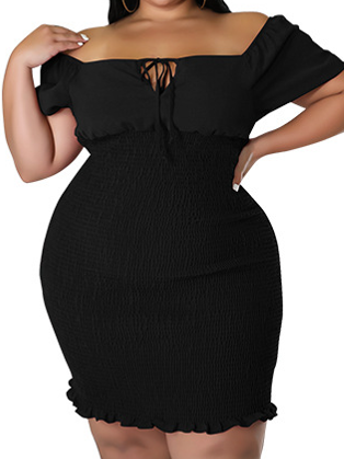 Off-shoulder Bodycon Dress HW56T6CT23