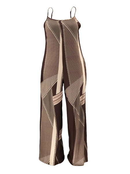 Loose Casual One-Piece Trousers With Halter Print
HFBU9YM24M