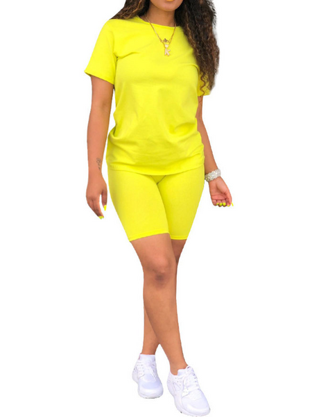 Pure-Colored Simple Sports Suit H68XZEAPZH