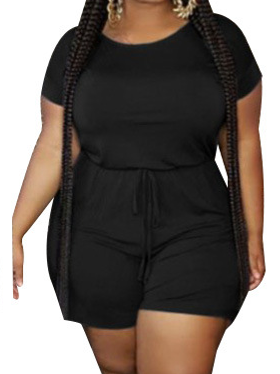 Fashion And Leisure Loose Solid Color Tie Women's Jumpsuit HW56YCHR6B
