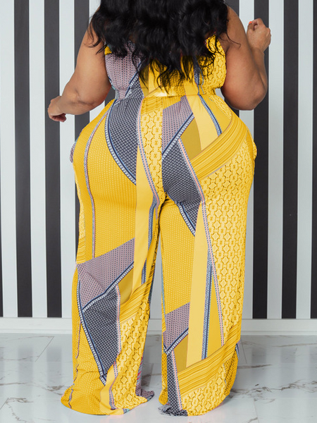 Loose Casual One-Piece Trousers With Halter Print
HFBU9YM24M