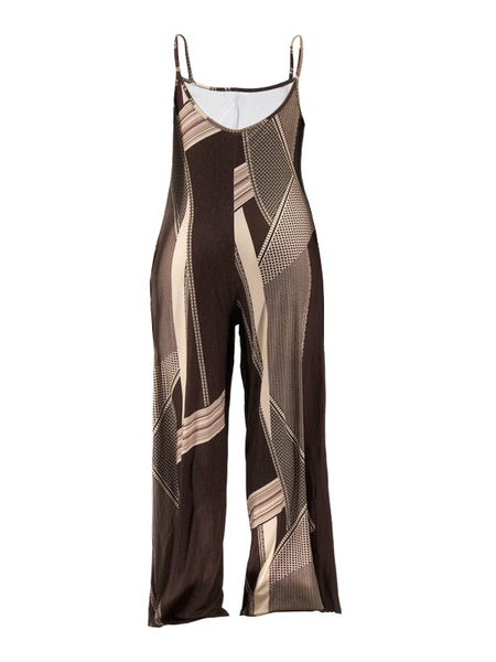 Loose Casual One-Piece Trousers With Halter Print
HFBU9YM24M