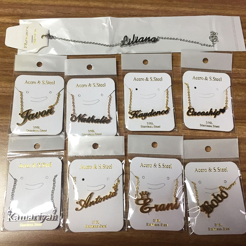 Customized Steel Name Necklace