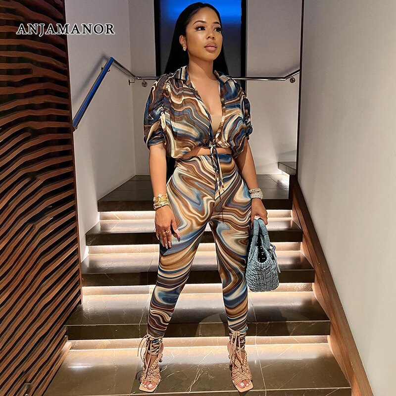 2 Piece Set Sheer Mesh Outfit