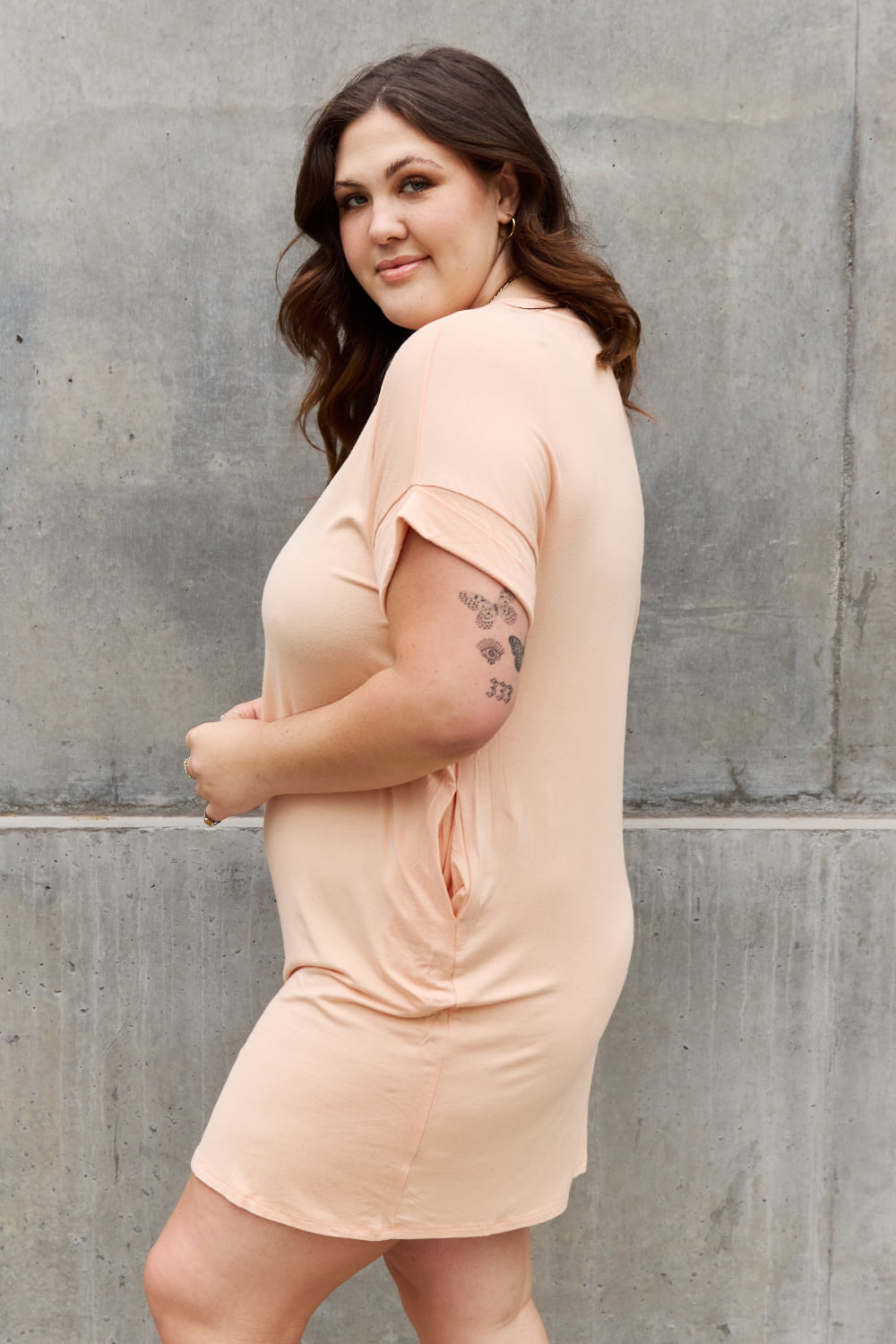 Culture Code V-Neck T-Shirt Dress