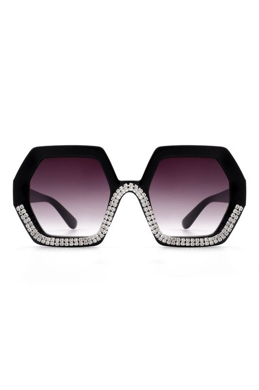 Women Oversize Rhinestone Fashion Sunglasses