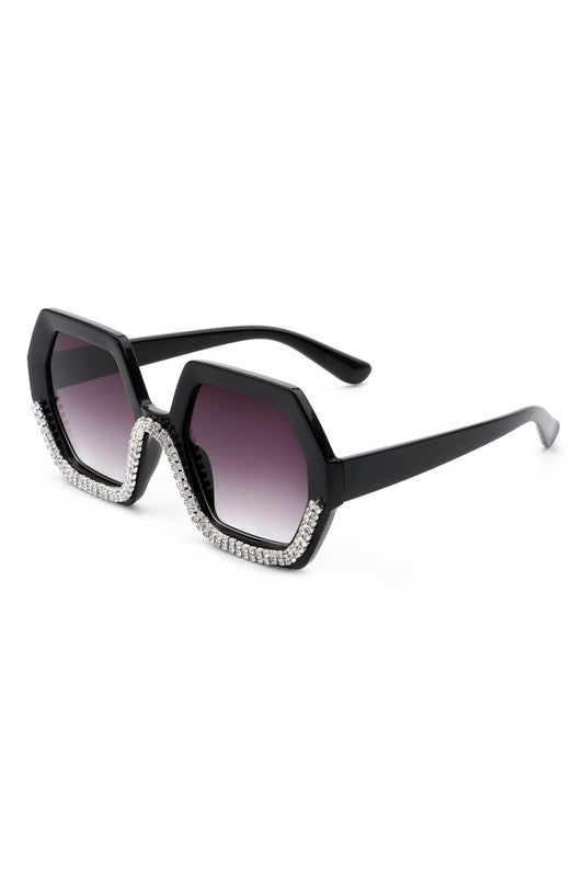 Women Oversize Rhinestone Fashion Sunglasses