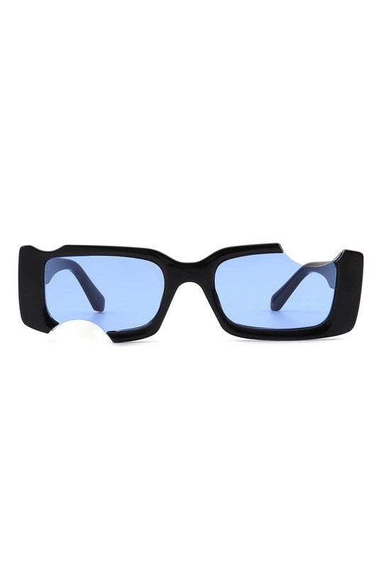 Rectangle Futuristic Cut-out Fashion Sunglasses