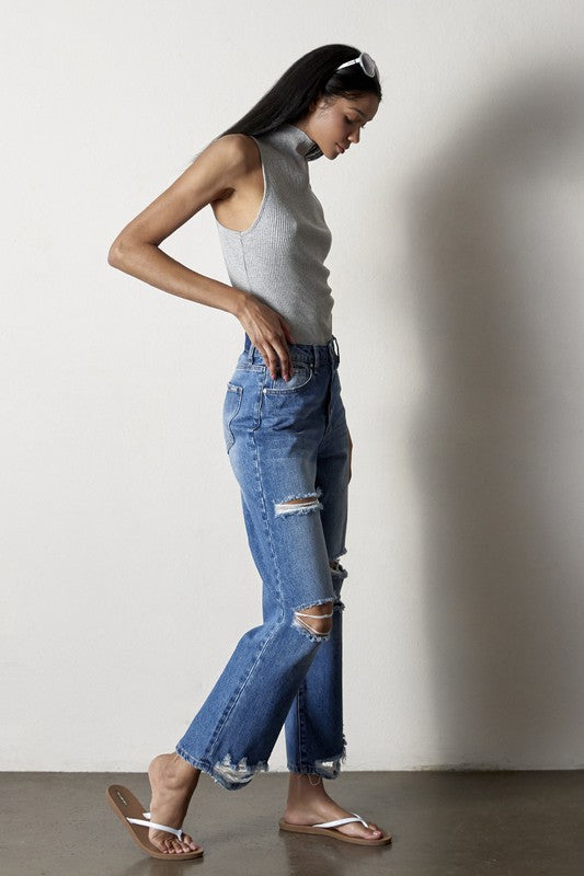 ESTRUCTED STRAIGHT JEANS