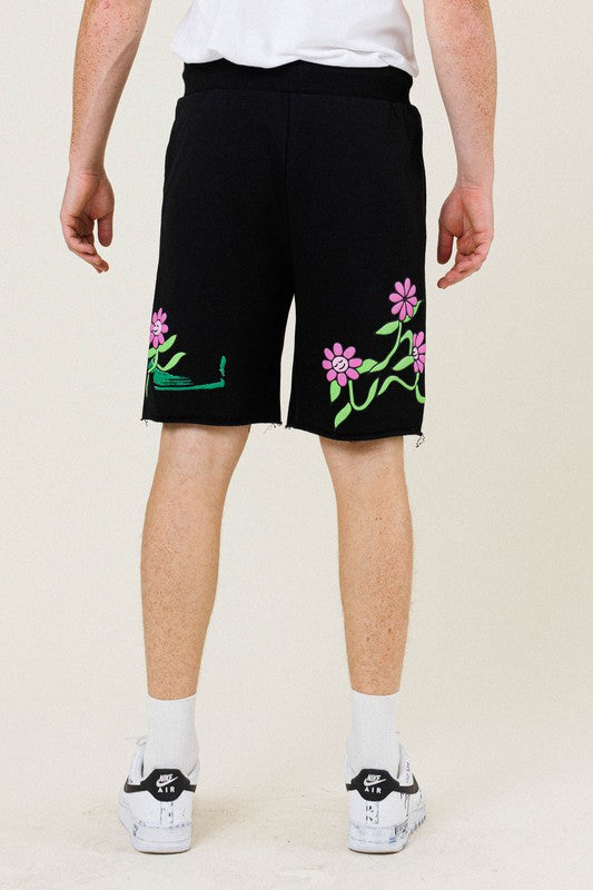 Flower Graphic Terry Short