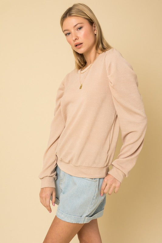 Long Sleeve Top W/ Puff