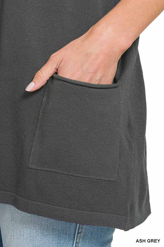 Oversized Front Pocket Sweater