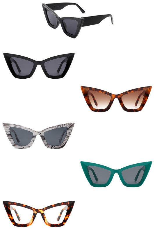 Retro Square Vintage Fashion Cat Eye Sunglasses