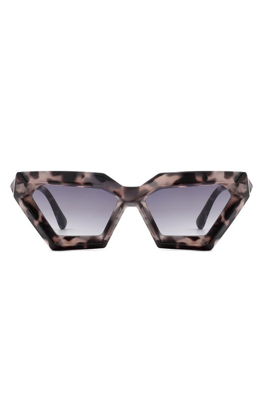 Retro Square Chunky Cat Eye Fashion Sunglasses