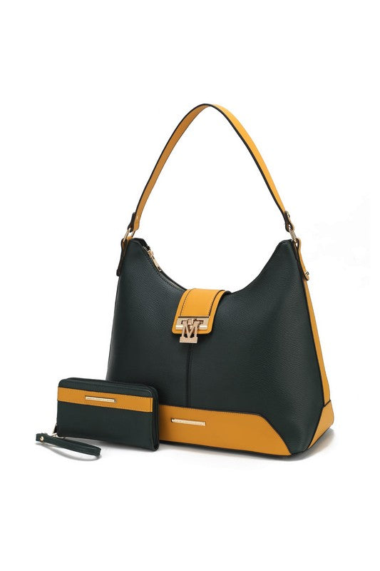 MKF Collection Graciela Color-Block Hobo by Mia k