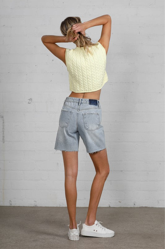 HIGH RISE BERMUDA SHORTS