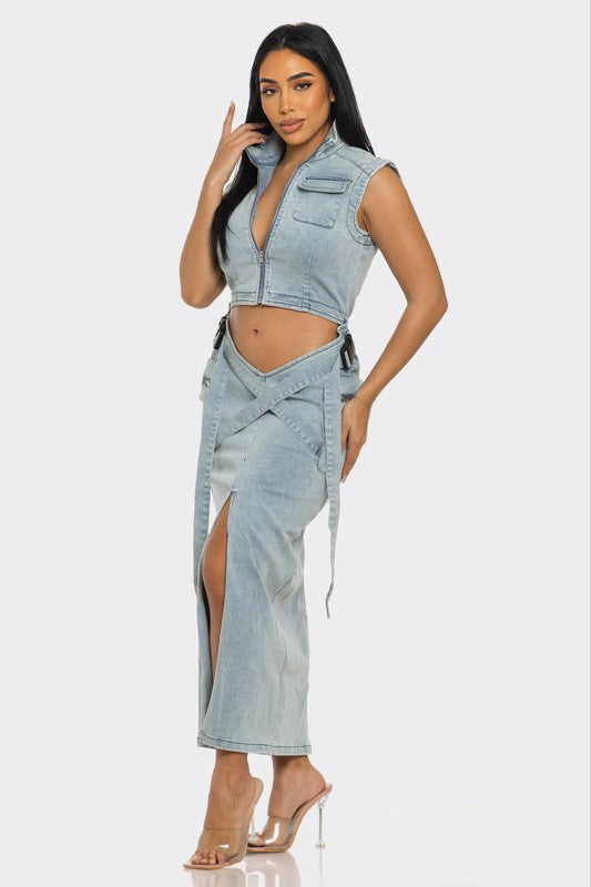 Modern Edge Denim Co-ord Set