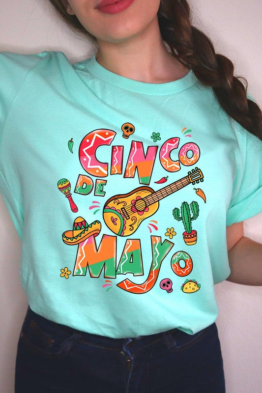 Cinco De Mayo Mexico Party Graphic T Shirts