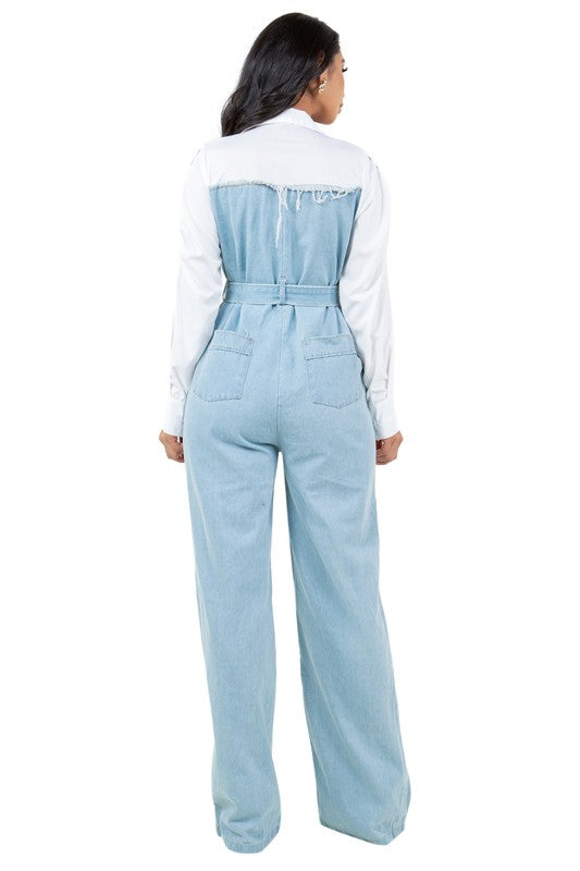 WOMEN FASHION DENIM JUMPSUIT