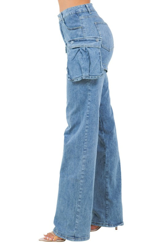 WOMEN FASHION STYLE DENIM PANTS