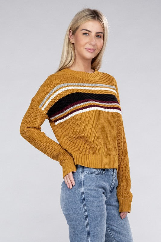 Striped Pullover Sweater