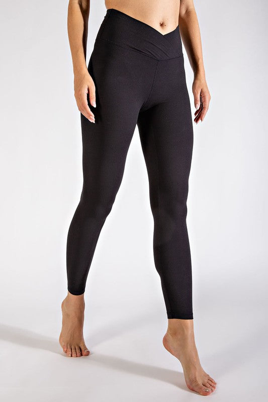 V Waist Full Length Leggings