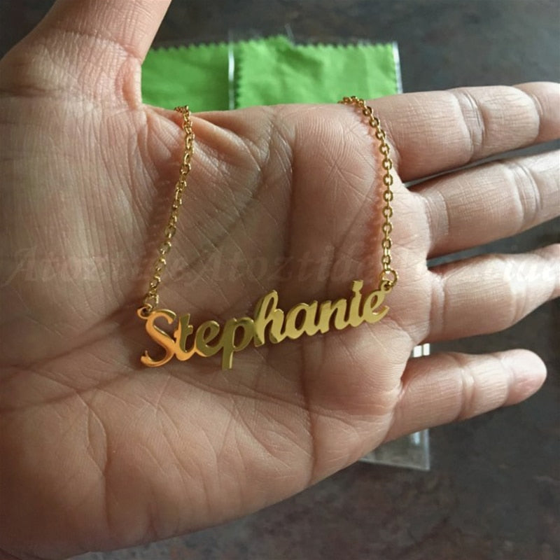Customized Steel Name Necklace