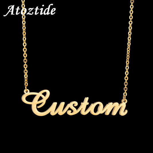 Customized Steel Name Necklace